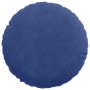 Cojines para asiento 2 pcs Azul Policía Ø 40 x 13 cm Terciopelo