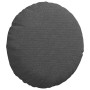 Cojines para asiento 2 pcs Gris oscuro Ø 30 cm Tela de pana