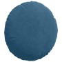 Cojines para asiento 2 pcs Azul Ø 40 x 13 cm Terciopelo