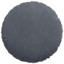Cojines para asiento 2 pcs Gris oscuro Ø 40 x 13 cm Terciopelo