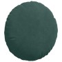 Cojines para asiento 2 pcs Verde oscuro Ø 40 x 13 cm Terciopelo