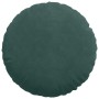 Cojines para asiento 2 pcs Verde oscuro Ø 40 x 13 cm Terciopelo