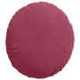 Cojines para asiento 2 pcs Rojo vino Ø 40 x 13 cm Terciopelo