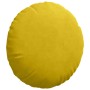 Cojines para asiento 2 pcs Amarillo Ø 40 x 13 cm Terciopelo