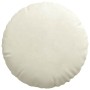 Cojines para asiento 2 pcs Crema Ø 40 x 13 cm Terciopelo