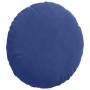 Cojines para asiento 2 pcs Azul Policía Ø 40 x 13 cm Terciopelo