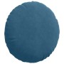 Cojines para asiento 2 pcs Azul Ø 40 x 13 cm Terciopelo