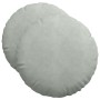 Cojines para asiento 2 pcs Gris Claro Ø 40 x 13 cm Terciopelo