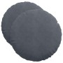 Cojines para asiento 2 pcs Gris oscuro Ø 40 x 13 cm Terciopelo