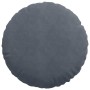Cojines para asiento 2 pcs Gris oscuro Ø 40 x 13 cm Terciopelo