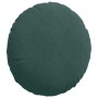 Cojines para asiento 2 pcs Verde oscuro Ø 40 x 13 cm Terciopelo