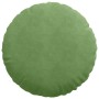 Cojines para asiento 2 pcs Verde claro Ø 40 x 13 cm Terciopelo
