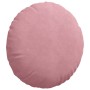 Cojines para asiento 2 pcs Rosa Ø 40 x 13 cm Terciopelo