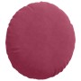 Cojines para asiento 2 pcs Rojo vino Ø 40 x 13 cm Terciopelo