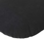 Cojines para asiento 2 pcs Negro Ø 40 x 13 cm Terciopelo