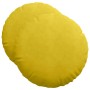 Cojines para asiento 2 pcs Amarillo Ø 40 x 13 cm Terciopelo
