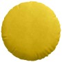 Cojines para asiento 2 pcs Amarillo Ø 40 x 13 cm Terciopelo