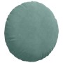 Cojines para asiento 2 pcs Verde Mar Ø 40 x 13 cm Terciopelo
