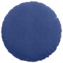 Cojines para asiento 2 pcs Azul Policía Ø 40 x 13 cm Terciopelo