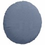 Cojines para asiento 2 pcs Azul Ø 50 cm Tela de pana