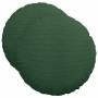 Cojines para asiento 2 pcs Verde oscuro Ø 50 cm Tela de pana