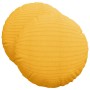 Cojines para asiento 2 pcs Amarillo Claro Ø 50 cm Tela de pana