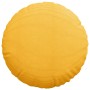 Cojines para asiento 2 pcs Amarillo Claro Ø 50 cm Tela de pana