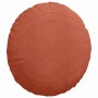 Cojines para asiento 2 pcs Rojo Naranja Ø 50 cm Tela de pana