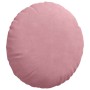 Cojines para asiento 2 pcs Rosa Ø 40 x 13 cm Terciopelo
