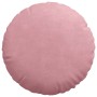 Cojines para asiento 2 pcs Rosa Ø 40 x 13 cm Terciopelo
