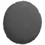 Cojines para asiento 2 pcs Gris oscuro Ø 60 cm Tela de pana