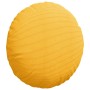 Cojines para asiento 2 pcs Amarillo Claro Ø 60 cm Tela de pana
