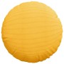 Cojines para asiento 2 pcs Amarillo Claro Ø 60 cm Tela de pana