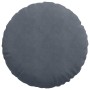 Cojines para asiento 2 pcs Gris oscuro Ø 40 x 13 cm Terciopelo