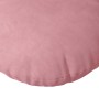 Cojines para asiento 2 pcs Rosa Ø80 x 29 cm Terciopelo