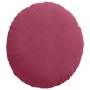 Cojines para asiento 2 pcs Rojo vino Ø80 x 29 cm Terciopelo