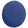 Cojines para asiento 2 pcs Azul Policía Ø 40 x 13 cm Terciopelo