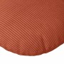 Cojines para asiento 2 pcs Rojo Naranja Ø 80 cm Tela de pana