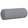 Cojines Bolster 2 pcs Gris Claro Ø 15 x 40 cm tela