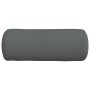 Cojines Bolster 2 pcs Gris oscuro Ø 15 x 40 cm tela