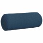 Cojines Bolster 2 pcs Azul Ø 15 x 40 cm tela
