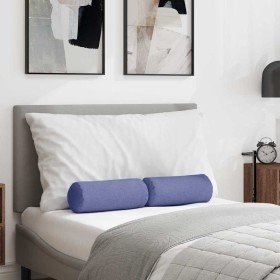 Cojines Bolster 2 pcs Azul jeans Ø 15 x 40 cm tela en Cojines para sillas y sofás | Comprar online en Foro24