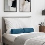 Cojines Bolster 2 pcs Azul Ø 15 x 40 cm Tela de pana