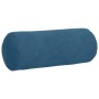 Cojines Bolster 2 pcs Azul Ø 15 x 40 cm Tela de pana
