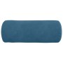 Cojines Bolster 2 pcs Azul Ø 15 x 40 cm Tela de pana