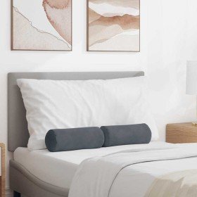 Cojines Bolster 2 pcs Gris oscuro Ø 15 x 40 cm Tela de pana en Cojines para sillas y sofás | Comprar online en Foro24
