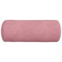 Cojines Bolster 2 pcs Rosa Ø 15 x 40 cm Tela de pana