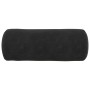 Cojines Bolster 2 pcs Negro Ø 15 x 40 cm Tela de pana