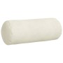 Cojines Bolster 2 pcs Crema Ø 15 x 40 cm Tela de pana
