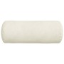 Cojines Bolster 2 pcs Crema Ø 15 x 40 cm Tela de pana